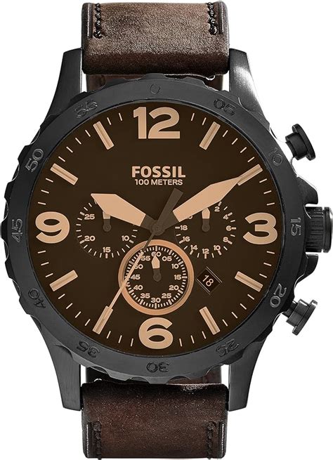 genuine leather fossil watch